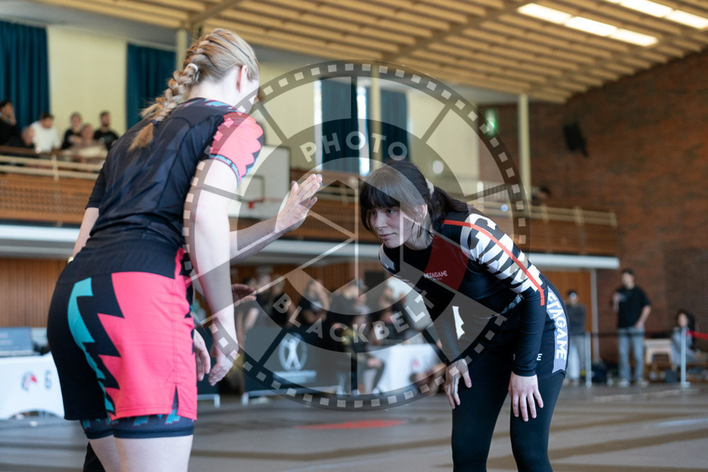 20250329PBB3837 | Fighters compete during the International Luta Livre (ILLCS) Germany IX Spring 2025 Competition spring on March 29, 2025 in Hannover, Germany.© Chiara Dazi