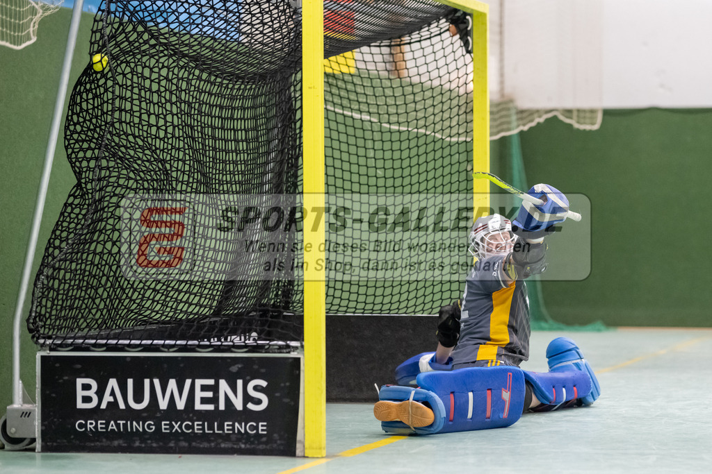 SFE_20230108_0015 | 1. Bundesliga Hockey Herren Rot-Weiss Köln - Düsseldorfer HC am 08.01.2023 in Köln (KTHC Stadion Rot-Weiss Köln Tennis and Hockey Club), Photo: Stephan Fehrmann 2022 (Sports-Gallery),Zickler Anton Torwart ( Düsseldorfer HC #32 )