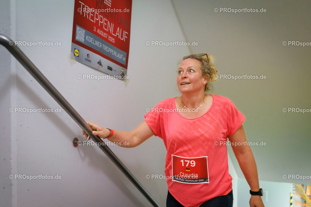 KölnTurm Treppenlauf; Köln, 03.08.2025 | Impressionen vom KölnTurm Treppenlauf am 03.08.2025 in Köln (Nordrhein-Westfalen). 