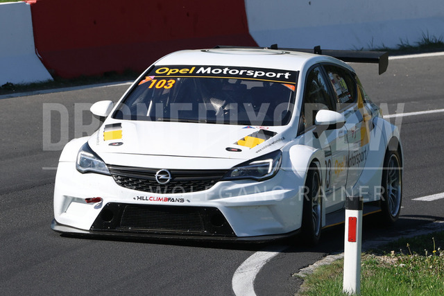FIA European Hill Climb Championship – Rechberg 2026 | FIA European Hill Climb Championship at Rechberg, held from 24 to 26 April 2026 near Tulwitz, Styria, Austria. The image shows Thomas WEBERHOFER (AUT) Opel Astra TCR.