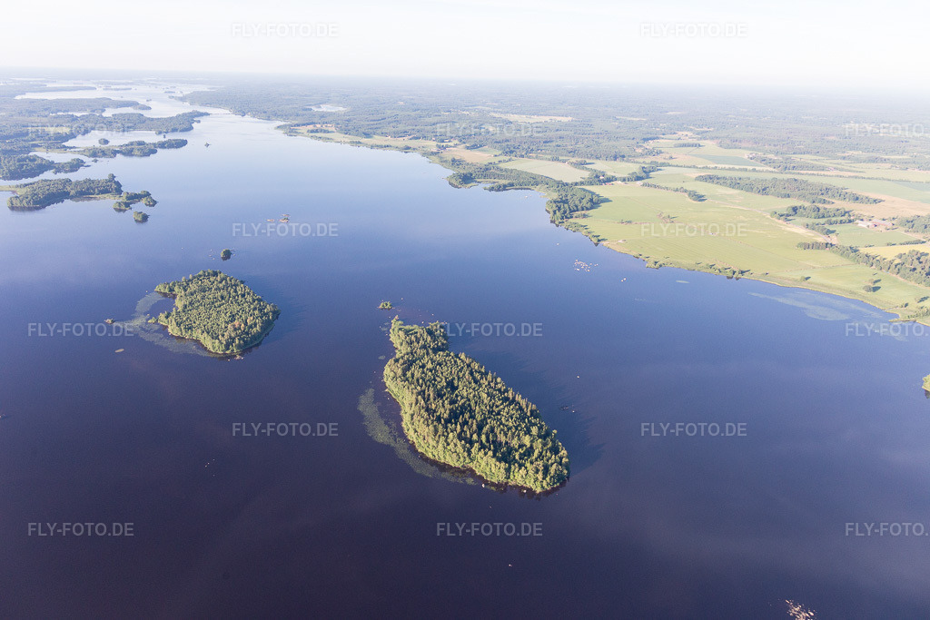 Luftbild: Ortsansicht in Skäggalösa im Bundesland Kronoberg in Schweden. Foto: IMG_108098.jpg vom 28.06.2018 durch Werner Riehm/FLY-FOTO.de