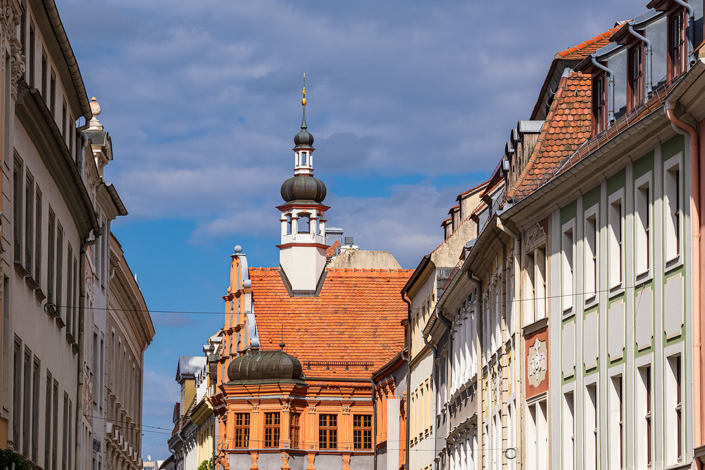 Blick auf historische Gebäude in der Stadt Görlitz | Blick auf historische Gebäude in der Stadt Görlitz.