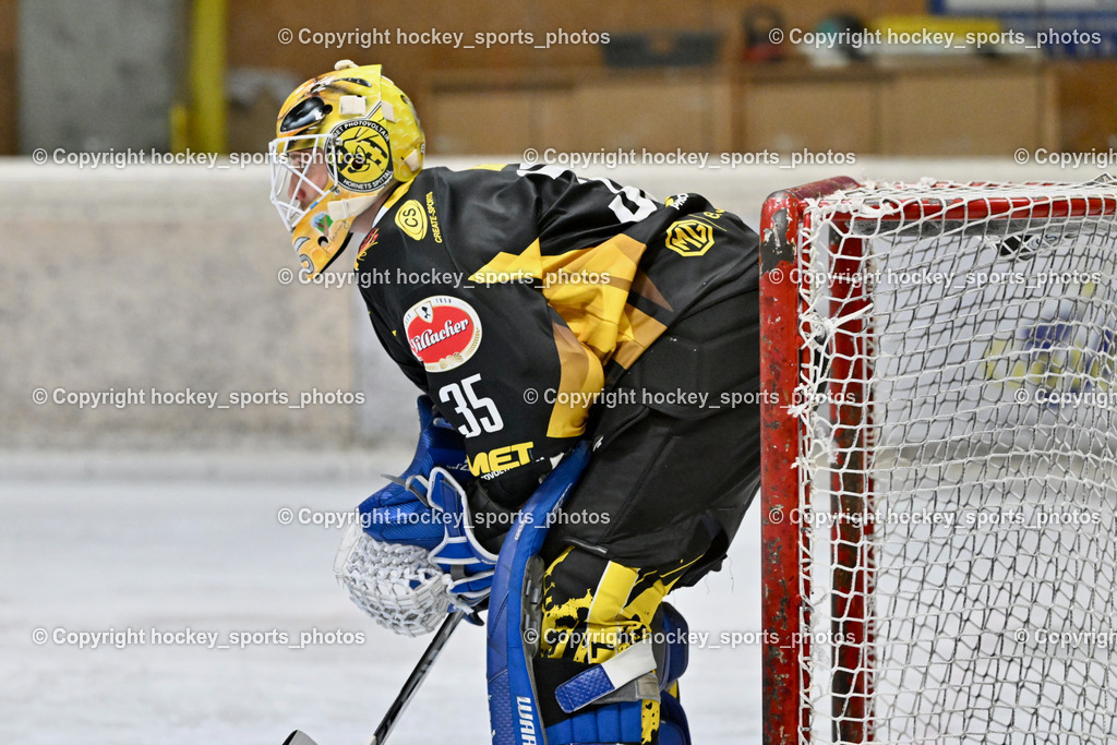 EC MET PHOTOVOLTAIK HORNETS SPITTAL vs. EV ZELTWEG MURTAL LIONS | #35 Egger Luca EC Hornets Spittal, EC MET PHOTOVOLTAIK HORNETS SPITTAL vs. EV ZELTWEG MURTAL LIONS, EC MET PHOTOVOLTAIK HORNETS SPITTAL vs. EV ZELTWEG MURTAL LIONS am 08.02.2026 in Spittal an der Drau (Eissportzentrum Spittal), Austria, (Photo by Bernd Stefan)