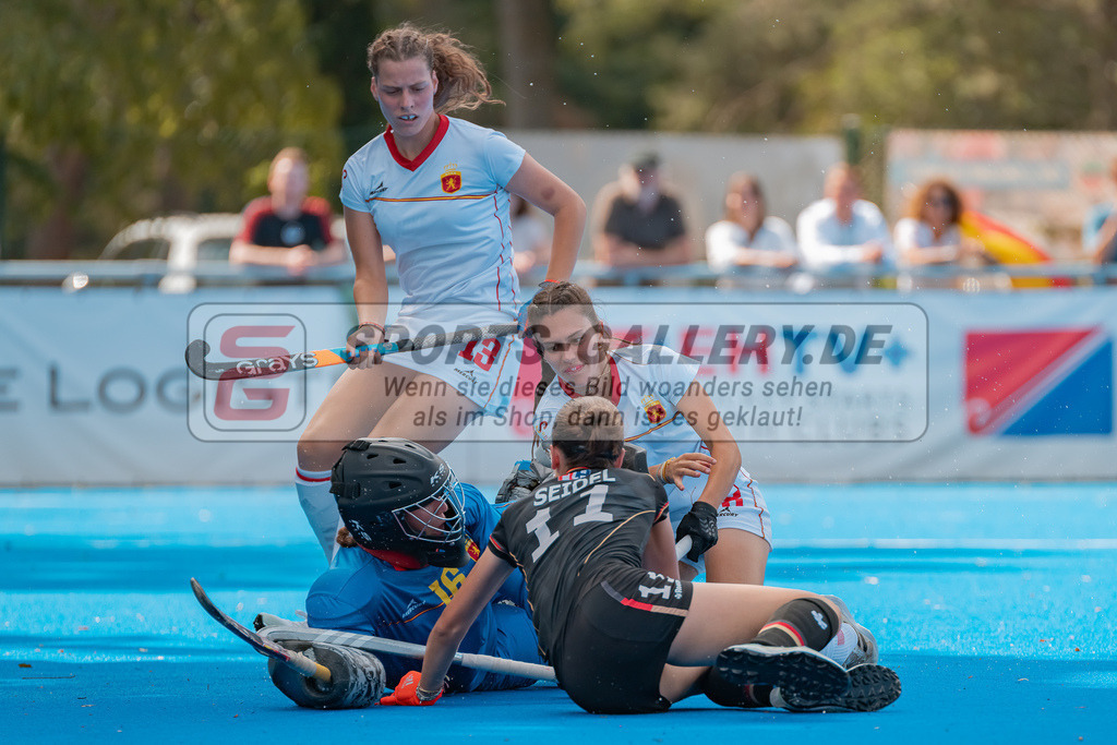 HK_20230715_102663 | Euro Hockey WU18 SF2 Spain vs Germany Championship Girls &amp; Boys am 15.7.2023 CHTC , Krefeld ,