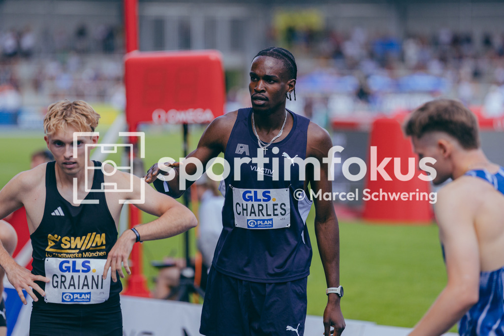 Deutsche Meisterschaften der Frauen und Männer 2026 | Okai Charles, Frankfurt Athletics, 800-Meter-Lauf, Halbfinale, Deutsche Meisterschaften der Frauen und Männer 2026, Lohrheidestadion Bochum-Wattenscheid, 25.07.2026. Foto: Marcel Schwering / sportimfokus - Realisiert mit Pictrs.com