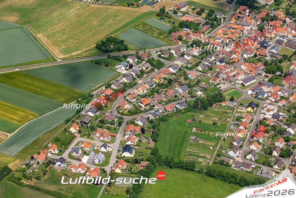 aktuelles Luftbild von  Aidhausen  - Luftaufnahme wurde 2019 von https://frankenair.de mittels Flugzeug (keine Drohne) erstellt.