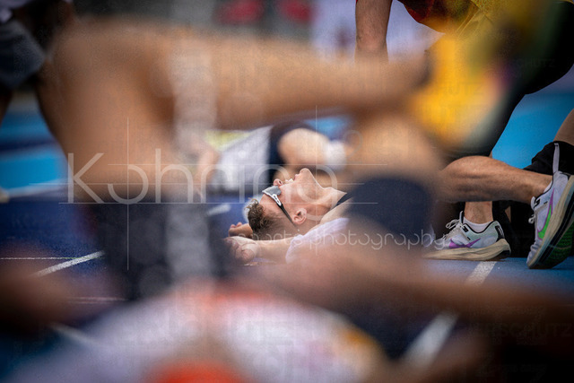 Multisport Event; Ratingen, 28.06.2026 | RATINGEN, GERMANY - JUNE 28, 2026 : Marcel Meyer (GER / Germany) after the decathlon’s 1500m during the Multisport Event at Stadion Ratingen on June 28, 2026 in Ratingen, Germany.