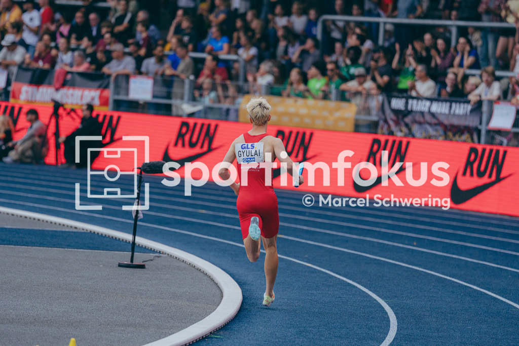 Deutsche Meisterschaften der Frauen und Männer 2026 | Lennox Gyulai, Dresdner SC 1898, 3x1000-Meter-Staffel, Deutsche Meisterschaften der Frauen und Männer 2026, Lohrheidestadion Bochum-Wattenscheid, 26.07.2026. Foto: Marcel Schwering / sportimfokus - Realisiert mit Pictrs.com