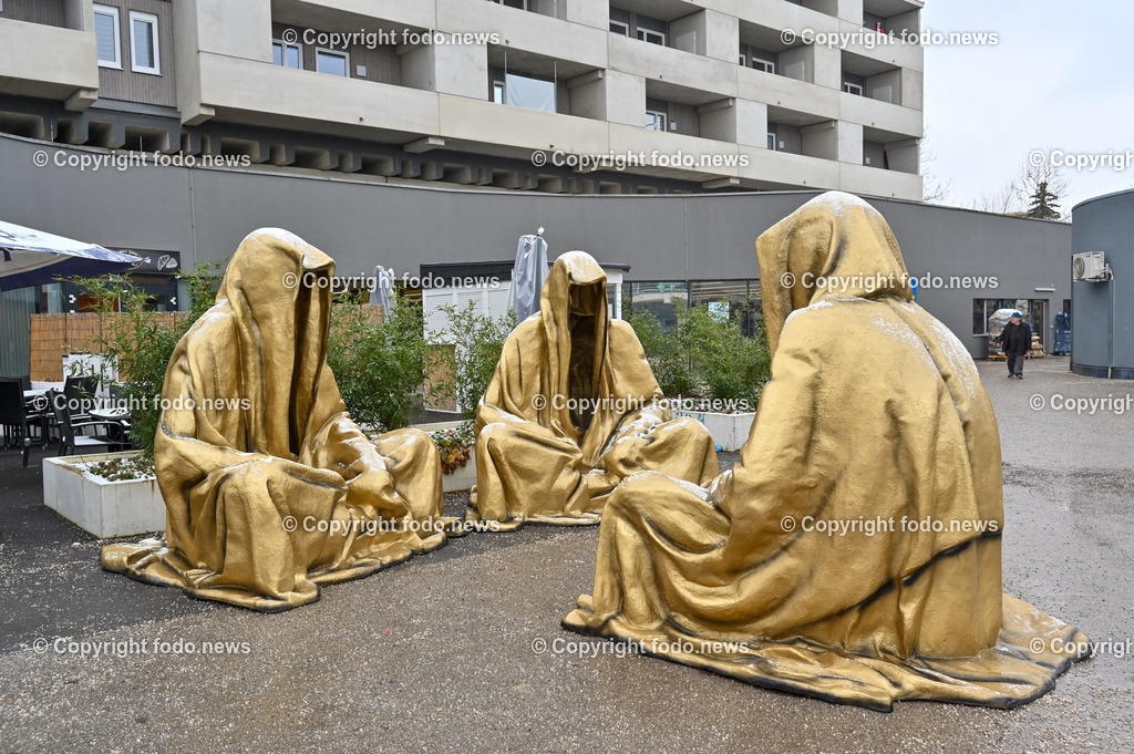 Wächter der Zeit_ Einkaufszentrum Linz-Auwiesen_ 28.01.2023-3 | 28.01.2023, Linz, AUT, Einkaufszentrum Linz-Auwiesen, im Bild Waechter der Zeit