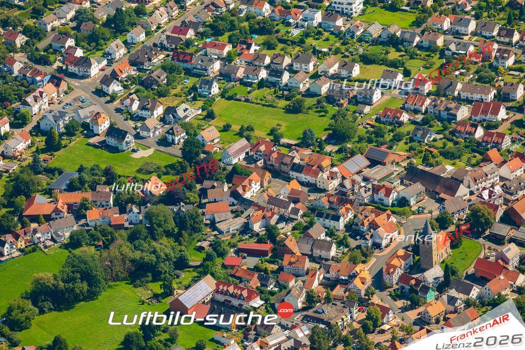 Schrägluftbild  Großenritte  Baunatal - Das Luftbild wurde 2025 vom UL-Flugzeug heraus erstellt (ohne Drohne- keine Drohnenaufnahme ) - Hochauflösende Luftaufnahme -Nicht vergleichbar mit Google Maps oder Satelittenbilder- Die Geschenkidee !Mit Lizenz und Bildrechte bestellbar