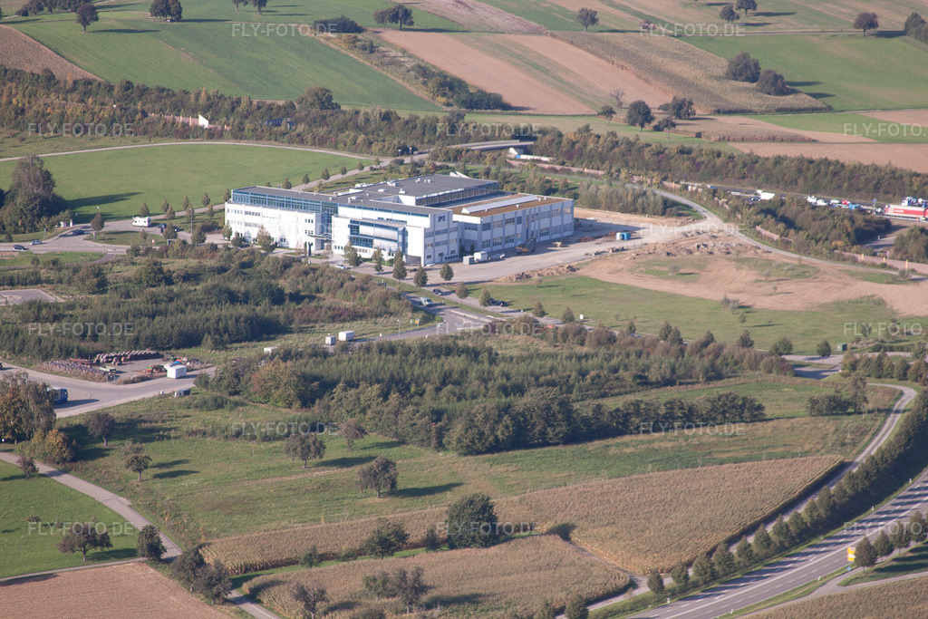 Luftbild: PI Physik Instrumente GmbH im Ortsteil Stupferich in Karlsruhe im Bundesland Baden-Württemberg in Deutschland. Foto: IMG_45305.jpg vom 21.09.2011 durch Werner Riehm/FLY-FOTO.de