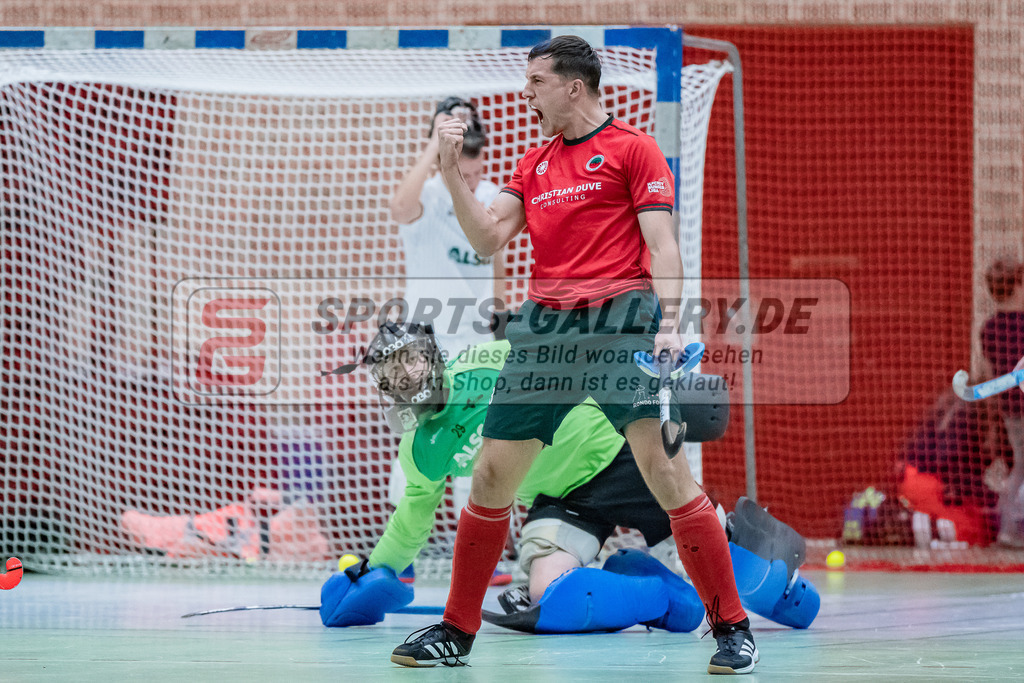 HK_20231216_107400 | 1. Bundesliga Herren  Crefelder HTC - Blau Weiß Köln am 16.12.2023 Sporthalle Glockenspitz, Krefeld , Boomes Anton ( Crefelder HTC #23 )