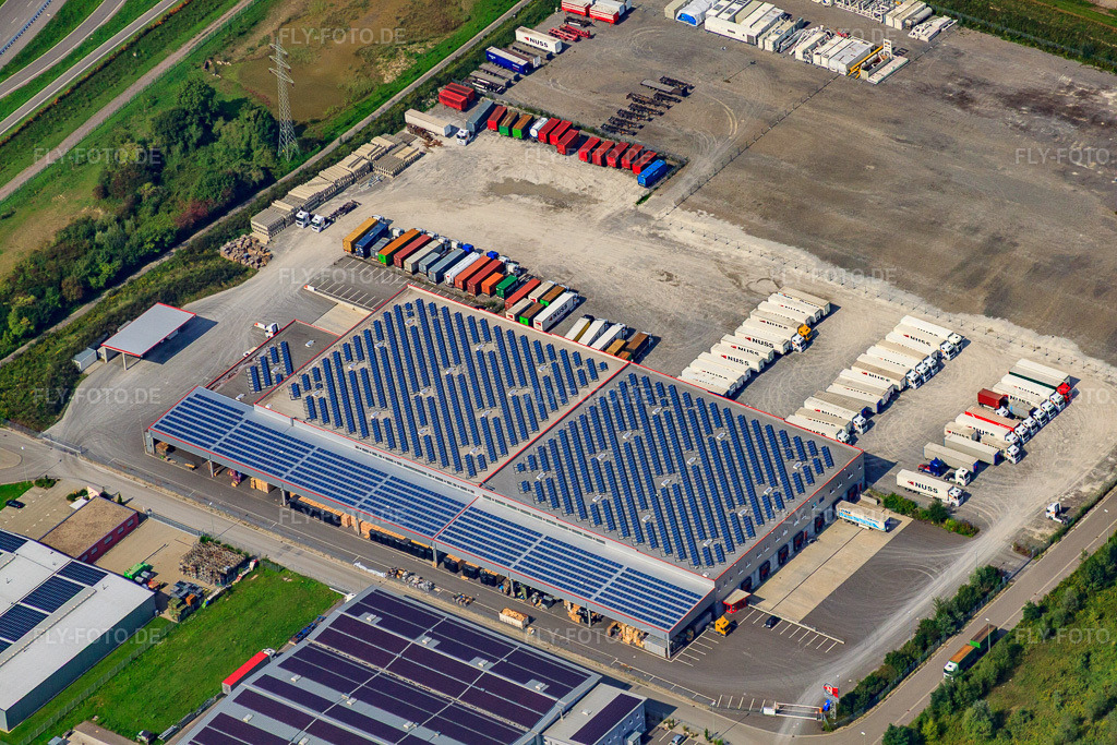 Luftbild: Industriegebiet Oberwald NUSS Unternehmensgruppe in Wörth am Rhein im Bundesland Rheinland-Pfalz in Deutschland. Foto: IMG_33479.jpg vom 05.09.2010 durch Werner Riehm/FLY-FOTO.de