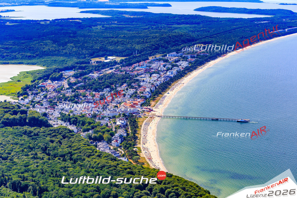 Die Luftbildaufnahme Ostseebad - Binz wurde 2018 mittels Flugzeug (keine Drohne) erstellt. Perfekte Schärfe und Druck- Auflösung- Garantiert!