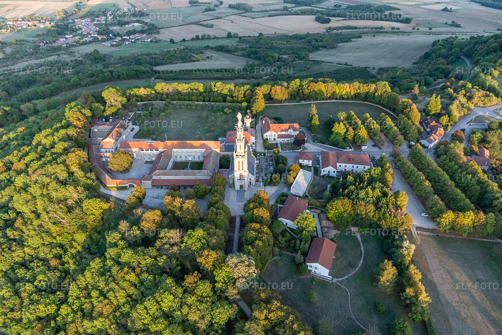 Vue aérienne: Basilique de Sion à Saxon-Sion dans le département Meurthe et Moselle, France. Photo: IMG_117953.jpg prise le 14/09/2019 par Werner Riehm/FLY-FOTO.eu – Résolution de l'original: 5472 x 3648 px