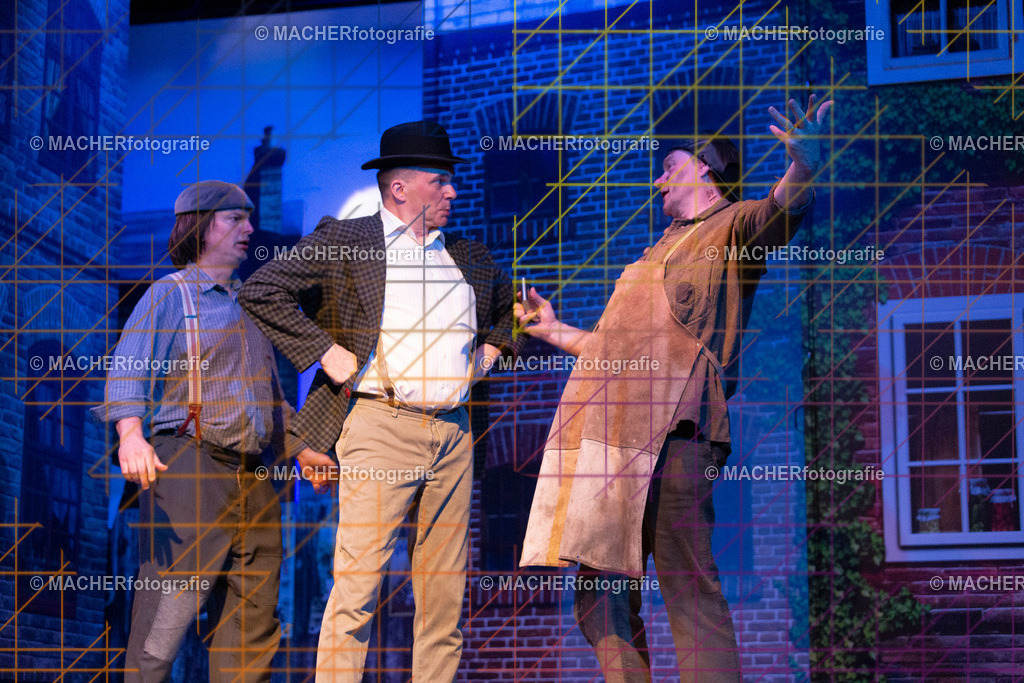 080_MFL-2025 | Portraitbilder von Regisseur; Darsteller; Techniker; Maske; Kostüme; Chor; Musiker; Bilderserie der Generalprobe und der Premierenvorstellung, Szenenbilder; Ausdrucksstudien; Bühnenüberblick; Bühnenkulissen; Pressefotos inkl. Redaktionsfoto Darstellergruppe.