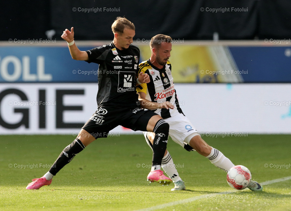 A_LUI_02092024_03 | SPORT,FUSSBALL,ADMIRAL BUNDESLIGA LASK-RZ PELLETS WAC 01.09.24 IM BILD: RENE RENNER (LASK) UND ANGELO GATTERMAYER (WAC) FOTO:FOTOLUI/MW
