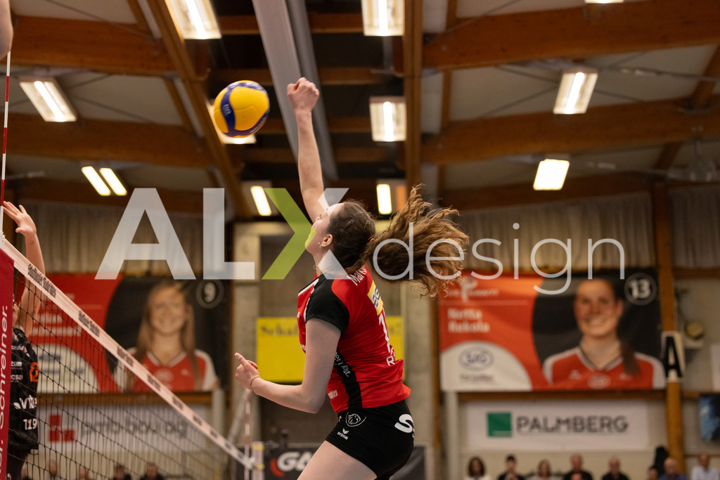 Volleyball I Frauen I Saison 2025-2026 I Volleyball NLA | Women I  Playoffs Finals 2/5 I  VC Kanti Schaffhausen - viteos NUC I  10.04.2026 | 14 Josipa Marković (HR) (VC Kanti Schaffhausen) – Aussen - Realisiert mit Pictrs.com