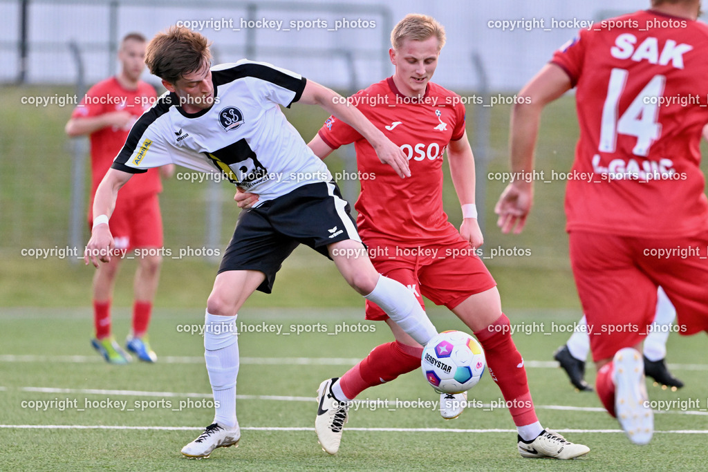 SV Spittal vs. SAK | #10 Adrian Steurer SV Spittal, #6 Toni Dullnig SAK, SV Spittal vs. SAK, SV Spittal vs. SAK am 24.05.2024 in Spittal an der Drau (Goldeck Stadion), Austria, (Photo by Bernd Stefan)