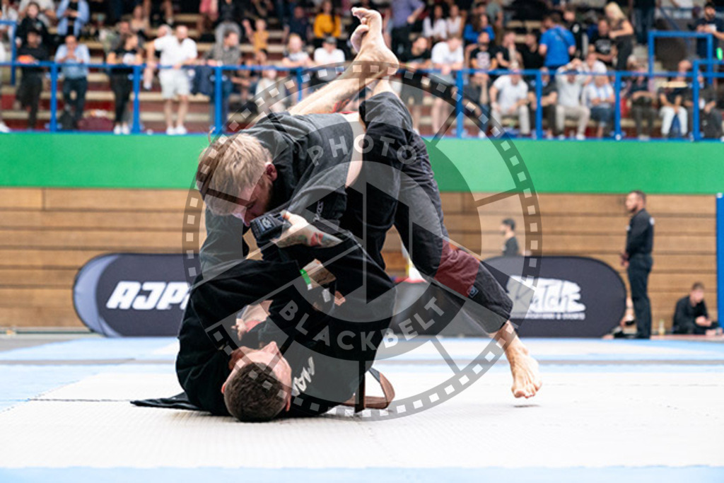 20230826PBB55622 | Fighters compete during the AJP INTLPRO BJJ and grappling competition in Hamburg, Germany, on August 26 2023.