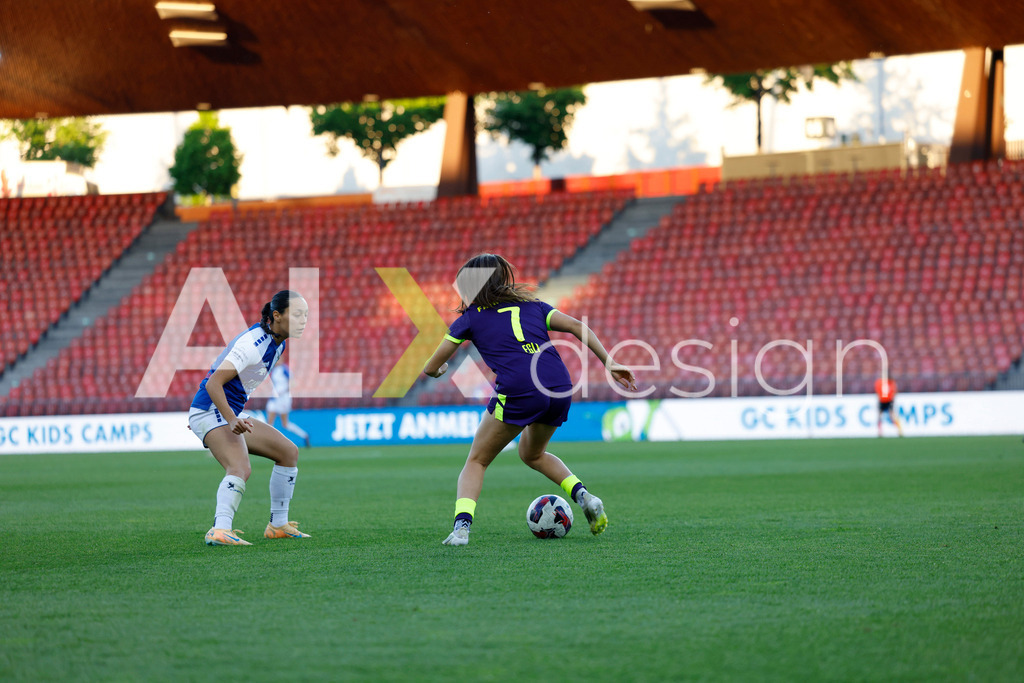 GC Zürich vs FC Zürich - AXA Women’s Super League Playoffs - Stadion Letzigrund | JANINA EGLI of FC Zürich during the AXA Women’s Super League Playoffs quarter-final second leg between GC Zürich and FC Zürich at Stadion Letzigrund, Zurich, Switzerland. - Realisiert mit Pictrs.com