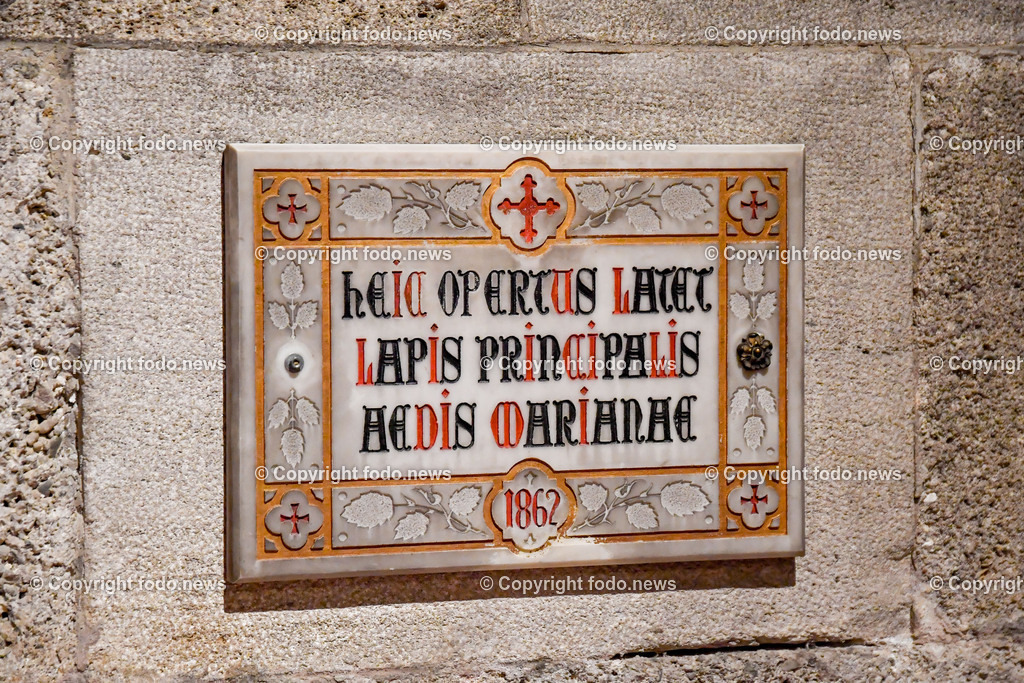 Domplatz Linz_ Mariendom_ Neuer Dom_ 07.02.2023-3 | 07.02.2023, Domplatz Linz, AUT, Mariendom, Neuer Dom, im Bild Grundstein