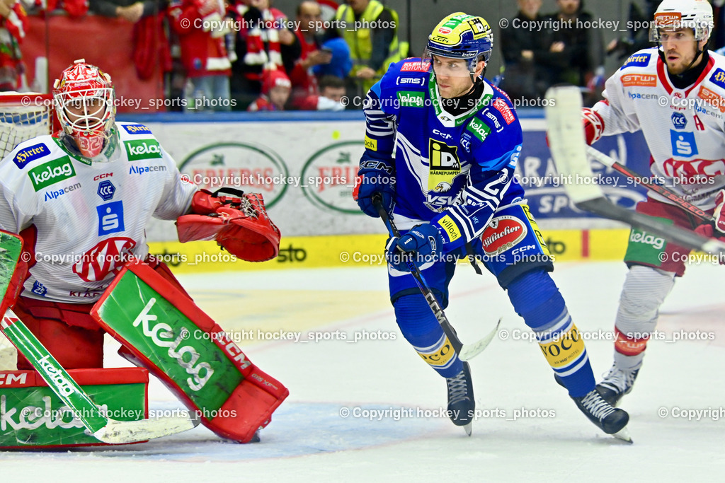 EC IDM Wärmepumpen VSV vs. EC KAC  | #32 Dahm Sebastian EC KAC, #26 VAN NES Guus EC VSV, #41 Jensen Aabo Jesper EC KAC, EC IDM Wärmepumpen VSV vs. EC KAC , EC IDM Wärmepumpen VSV vs. EC KAC  am 27.10.2024 in Villach (Stadthalle Villach), Austria, (Photo by Bernd Stefan)