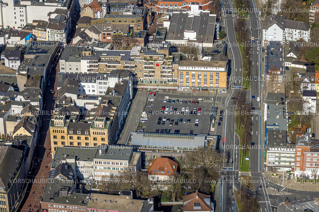 Gelsenkirchen230211306 | Luftbild, Marktplatz an der De-La-Chevallerie-Straße, Buer, Gelsenkirchen, Ruhrgebiet, Nordrhein-Westfalen, Deutschland