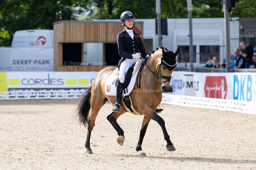 TH_603 Hohmann Jolina Amrei (GER)_ Glitzerfee_18246 | Deutsches Spring- und Dressur-Derby 2024 am 09.05.24 in Hamburg, 603 Hohmann Jolina Amrei (GER), Glitzerfee