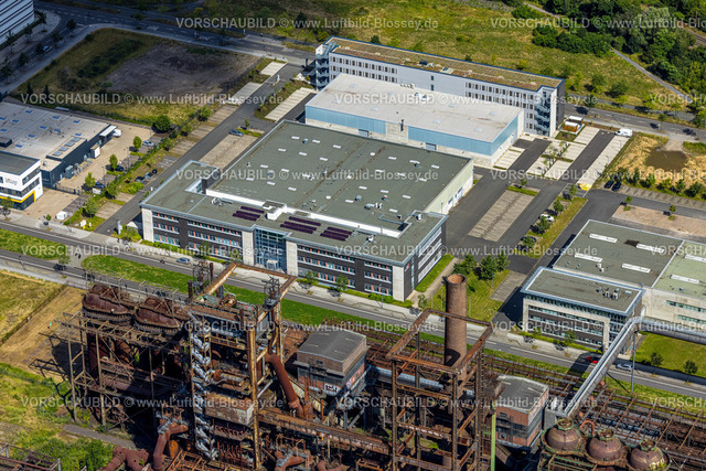 Dortmund240700316 | Luftbild, Technologiepark Gewerbegebiet Phoenix West, Zentrum für Produktionstechnologie (ZfP), Carlo-Schmid-Allee, Hörde, Dortmund, Ruhrgebiet, Nordrhein-Westfalen, Deutschland