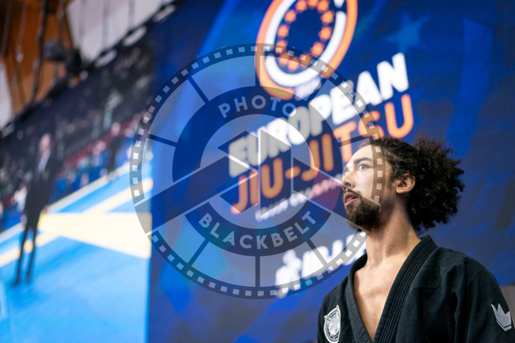 20240121PBB6910 | Fighters compete during the second day of the IBJJF European Championship in Paris, France, on January 21, 2024.
