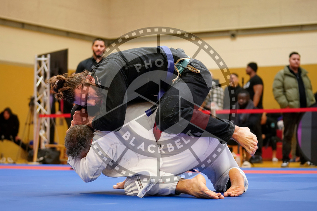 20240203PBB06348 | Fighters compete during the Brazilian Jiu-Jitsu Championship of the AJP Tour in Maintal by Frankfurt am Main, Germany, on February 2, 2024.
