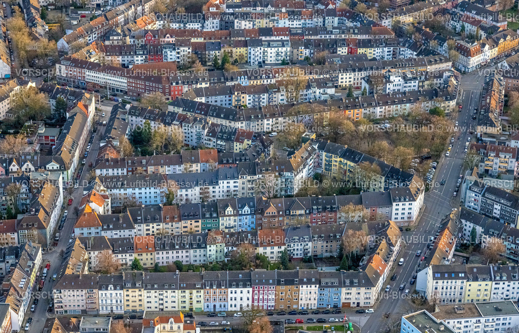 Essen230101697 | Luftbild, Wohnhäuser Hohenzollernstraße, Rüttenscheid, Essen, Ruhrgebiet, Nordrhein-Westfalen, Deutschland