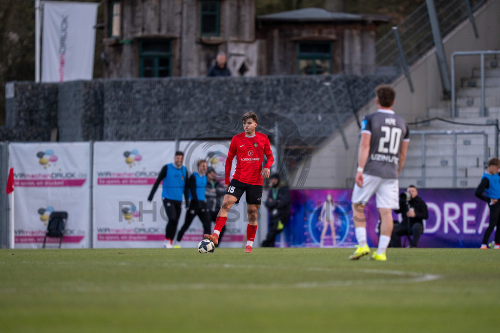 SG Sonnenhof Grossaspach vs. SSV Ulm 1846 Fussball, Fussball, WFV-Pokal, Viertelfinale, 01.04.2026 | Antonis Aidonis (SG Sonnenhof Grossaspach, #15),SG Sonnenhof Grossaspach vs. SSV Ulm 1846 Fussball, Fussball, WFV-Pokal, Viertelfinale, 01.04.2026