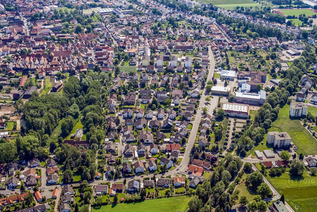 Luftbild: Südring in Herxheim bei Landau im Bundesland Rheinland-Pfalz in Deutschland. Foto: IMG_2263.jpg vom 03.06.2006 durch Werner Riehm/FLY-FOTO.de