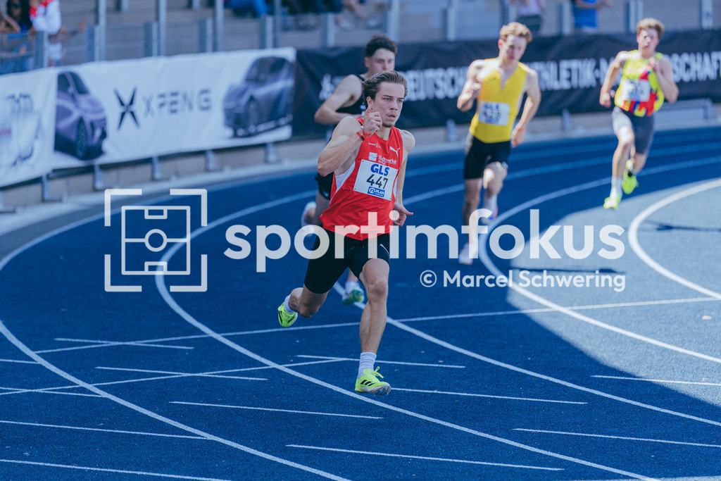 Deutsche Meisterschaften U20 / U16 2026 | Mika Gutsche, TSV Zirndorf, 447, 400 Meter Hürden, Deutsche Meisterschaften der U20 &amp; U16 2026, Lohrheidestadion Bochum-Wattenscheid, 11.07.2026. Foto: Marcel Schwering / sportimfokus - Realisiert mit Pictrs.com