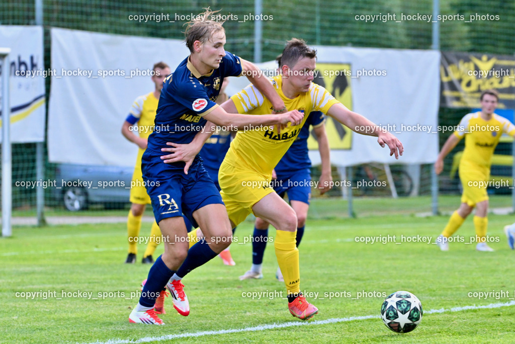 SV Malta vs. ATUS Velden | #3 Marlon Louis Winter ATUS Velden, #5 Maximilian Leitner SV Malta, SV Malta vs. ATUS Velden, SV Malta vs. ATUS Velden am 19.08.2025 in Malta (Sportplatz Malta), Austria, (Photo by Bernd Stefan)