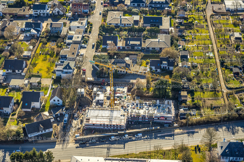 Hagen250302325 | Luftbild, Baustelle mit Neubau an der Feithstraße, Lennetal, Hagen, Ruhrgebiet, Nordrhein-Westfalen, Deutschland