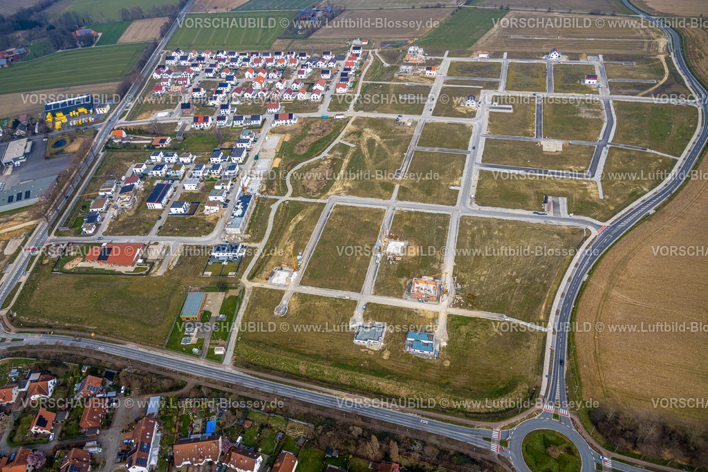 Soest240307294 | Luftbild, Neuer Soester Norden Wohnanlage Wohnsiedlung, Baustelle zwischen Oestinghauser Landstraße und Weslarner Weg, Soest, Soester Börde, Nordrhein-Westfalen, Deutschland