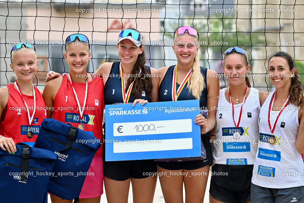 Kärntner Landesmeisterschaft Beach Volleyball | Kärntner Landesmeisterschaft Beach Volleyball, Kärntner Landesmeisterschaft Beach Volleyball am 18.08.2024 in Villach (Rathausplatz Villach), Austria, (Photo by Bernd Stefan)