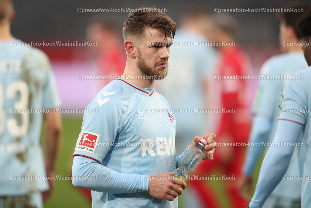 RWE06012402155 | 06.01.2024, Essen, Fußball, Herren, Stadion an der Hafenstraße, Testspiel, Rot-Weiss Essen – 1. FC Köln:  Jan Thielmann (1.FC Köln). 
DFB regulations prohibit any use of photographs as image sequences and or quasi-video.