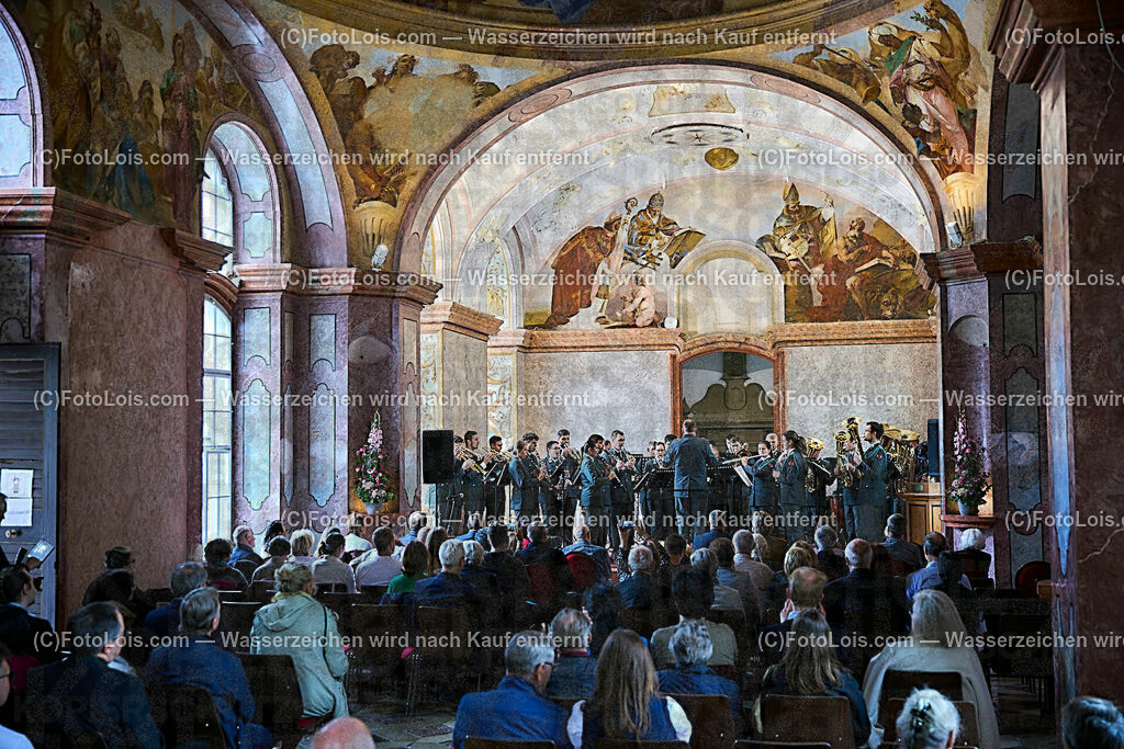 ALP1876_XXXIX_Chopin-Festval_Ausklang_Militaermusik NOe | (C)FotoLois.com, Alois Spandl, XXXIX. internationales CHOPIN-Festival in der Kartause Gaming, AUSKLANG in der Barockbibliothek mit der Militärmusik Niederösterreich unter der Leitung von Militärkapellmeister Oberst Adolf Obendrauf, So 6. August 2023.