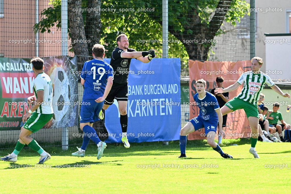 SV Donau vs. Union Matrei | #70 Melvin Osmic SV Donau,  #19 Luca Jakob Blassnig Union Matrei, #1 Julian Weiskopf Union Matrei, #13 Adrian Steurer Union Matrei, #11 Andreas Martin Tatschl SV Donau,  SV Donau vs. Union Matrei, SV Donau vs. Union Matrei am 03.05.2026 in Klagenfurt (Sportplatz Donau), Austria, (Photo by Bernd Stefan)