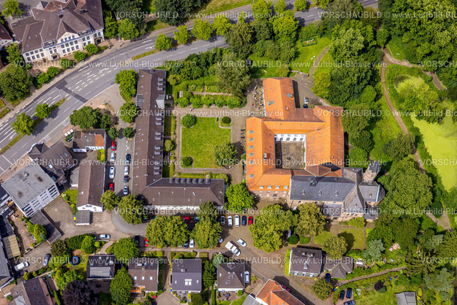 Muelheim240703334 | Luftbild, Kloster Saarn und Klostergarten, Kirche St. Mariä Himmelfahrt, Saarn, Mülheim an der Ruhr, Ruhrgebiet, Nordrhein-Westfalen, Deutschland
