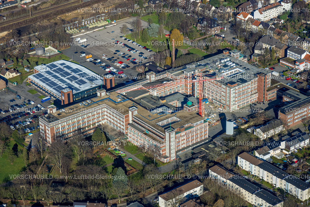 Muelheim230201365 | Luftbild, Ehem. Tengelmann-Gelände Baustelle, Technikum Mülheim, Speldorf, Mülheim an der Ruhr, Ruhrgebiet, Nordrhein-Westfalen, Deutschland