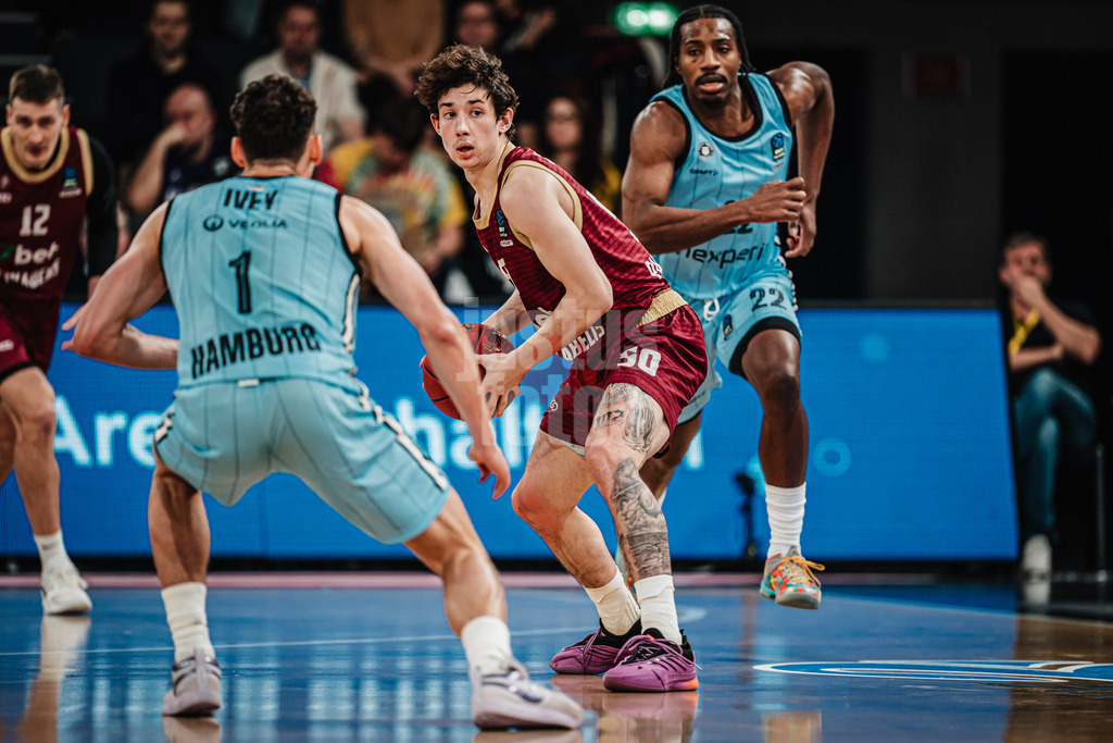 Basketball | Männer | Saison 2024/2025 | BKT EuroCup | Veolia Towers Hamburg vs. 7Bet-Lietkabelis Panevezys | 21.01.2025 | Oleksandr Kovliar (#50, BC 7Bet-Lietkabelis Panevezys)