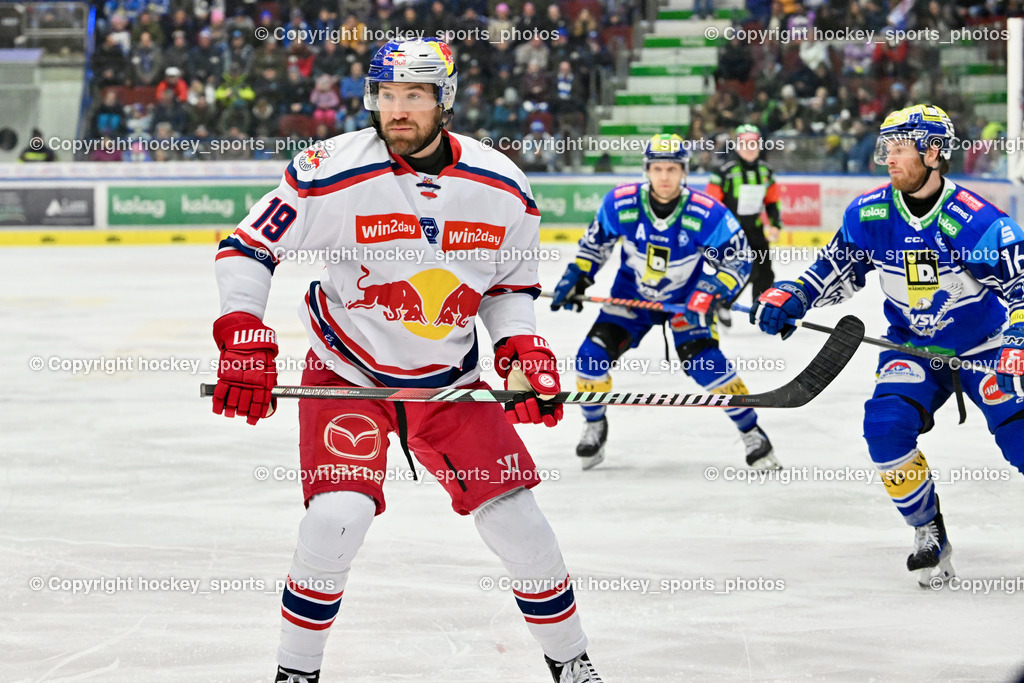 EC IDM WÄRMEPUMPEN VSV vs. EC Red Bull Salzburg | #19 Rowe Andrew EC Redbull Salzburg, EC IDM WÄRMEPUMPEN VSV vs. EC Red Bull Salzburg, EC IDM WÄRMEPUMPEN VSV vs. EC Red Bull Salzburg am 17.01.2025 in Villach (Stadthalle Villach), Austria, (Photo by Bernd Stefan)