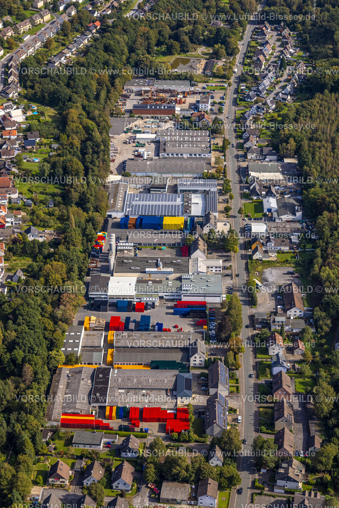 Menden230905491 | Luftbild, Gewerbegebiet Bieberkamp, Lendringsen, Menden, Sauerland, Nordrhein-Westfalen, Deutschland