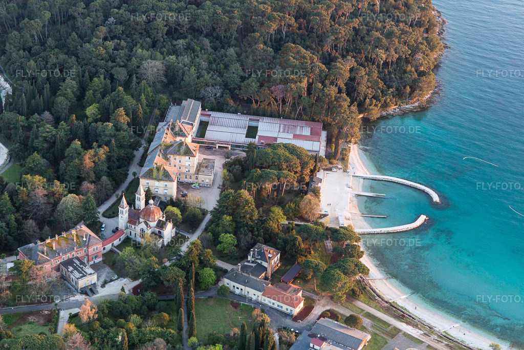 Luftbild: Ortsansicht in Rovinj im Bundesland Gespanschaft Istrien in Kroatien. Foto: IMG_106196.jpg vom 13.04.2018 durch Werner Riehm/FLY-FOTO.de