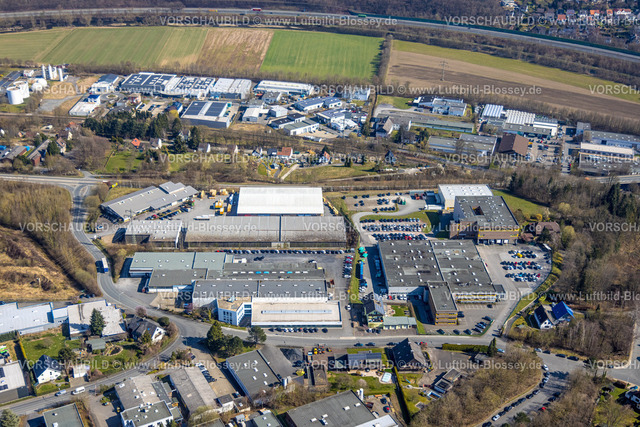 Arnsberg220301763Neheim | Luftbild, Gewerbegebiet Donnerfeld, Bergheim, Arnsberg, Sauerland, Nordrhein-Westfalen, Deutschland